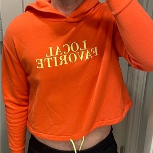 Unisex crop top hoodie